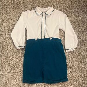 Carriage Boutique Cord Button On Short Set